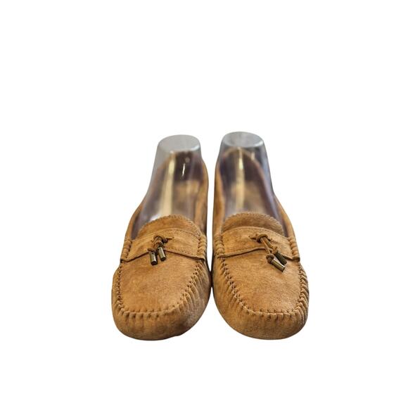 UGG Roni Moccasin Slipper loafer brown Suede Shearling Women’s 10 1003539 EUC - Picture 4 of 7